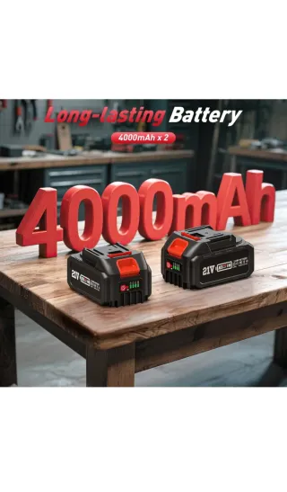 Amoladora Angular AVHRIT Batería 21V + Acc.