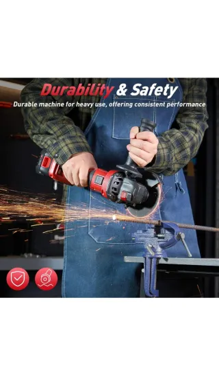 Amoladora Angular AVHRIT Batería 21V + Acc.