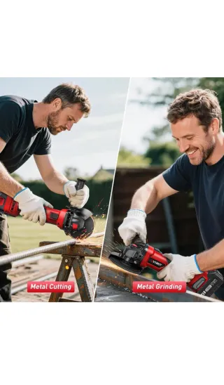 Amoladora Angular AVHRIT Batería 21V + Acc.