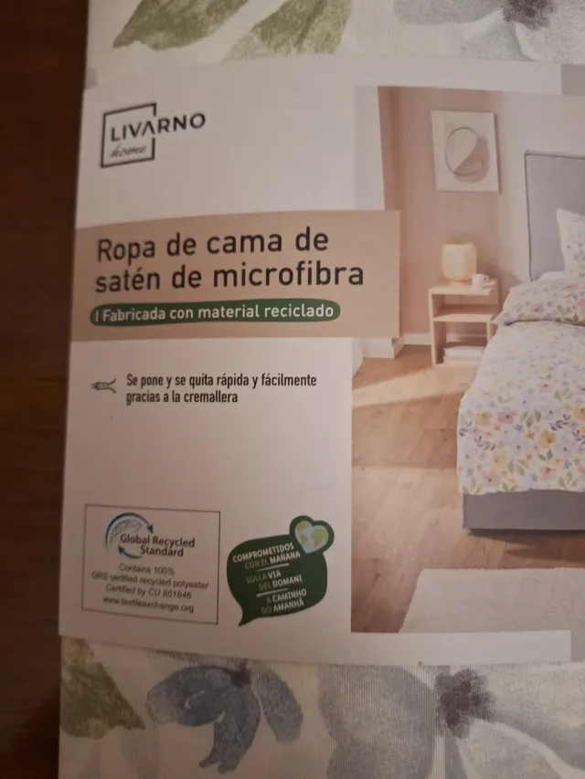 Funda nórdica y dos fundas almohada saten