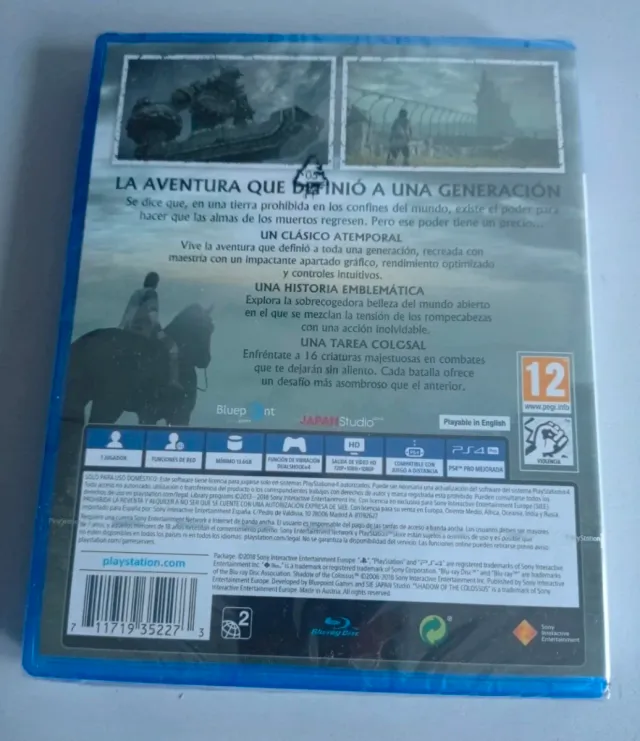 Shadow of the Colossus PS4 Precintato