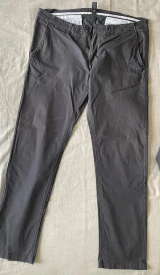 2 Pantalones de Trabajo Talla 48 Gris