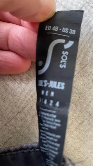 2 Pantalones de Trabajo Talla 48 Gris