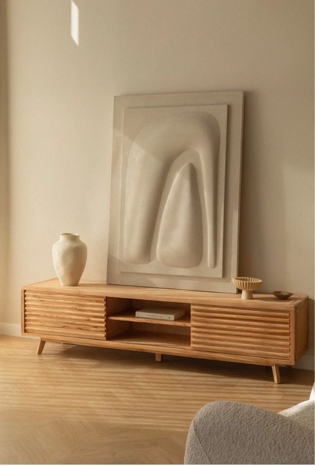 Mueble TV Sklum Madera Maciza