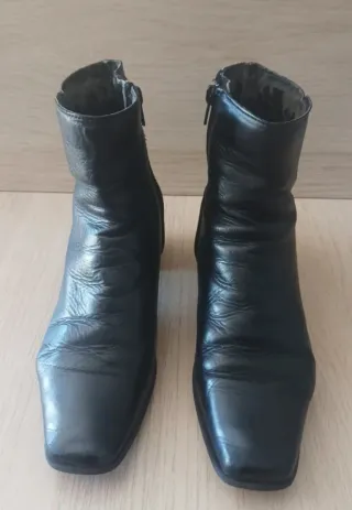 Botines negros piel mujer