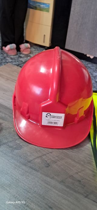 Equipo Protección Obra: Casco, Gafas y Chaleco