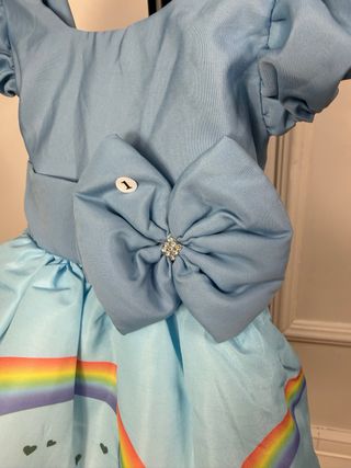 Vestido bebé arco íris Nuvem 1 ano