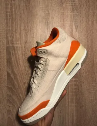 Nike Air Jordan 3 Retro Beige Naranja talla 42,5