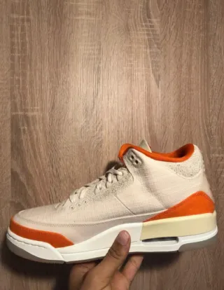 Nike Air Jordan 3 Retro Beige Naranja talla 42,5
