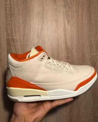 Nike Air Jordan 3 Retro Beige Naranja talla 42,5