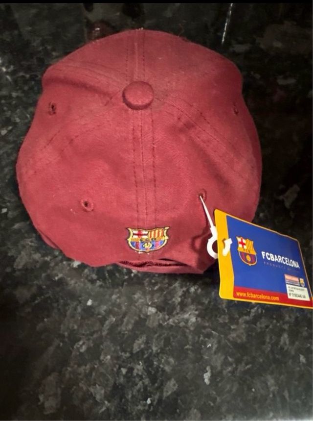 Gorra FC Barcelona Roja y Negra