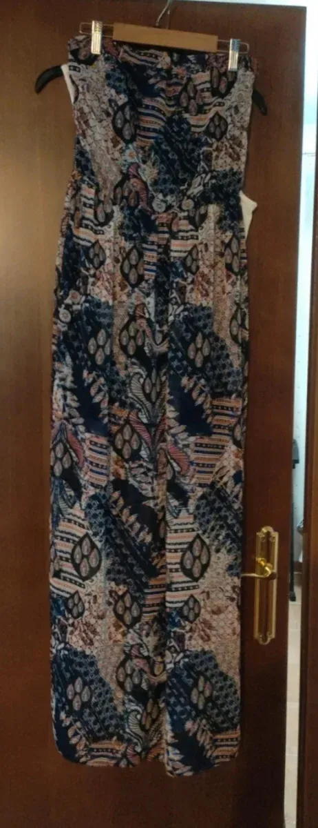 Vestido largo mujer Stradivarius estampado