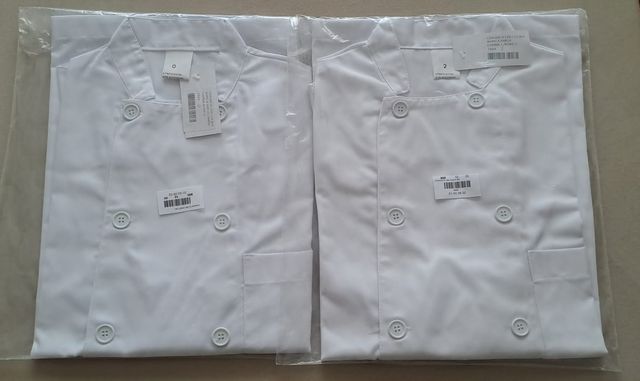 Giacche da cucina bianche taglia 0 e 2