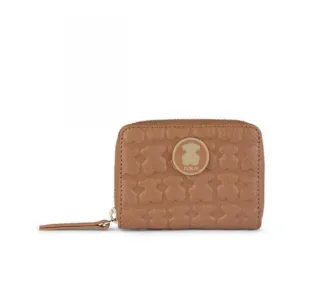 Monedero Tous Sherton Piel Marrón