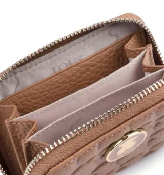 Monedero Tous Sherton Piel Marrón