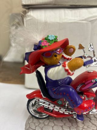 Soprammobile Orso Motociclista