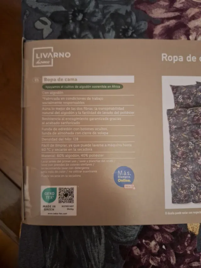 Funda nórdica y 2 fundas almohada algodón