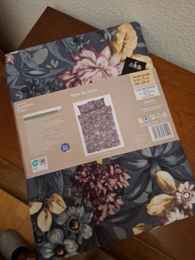 Funda nórdica y 2 fundas almohada algodón