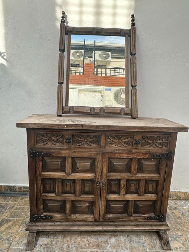 Mueble aparador rústico + espejo