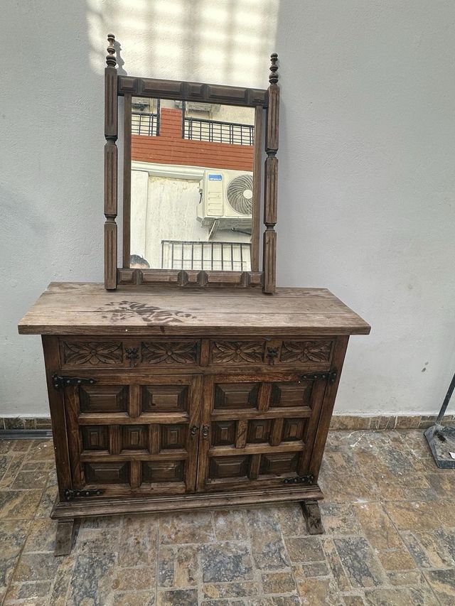 Mueble aparador rústico + espejo