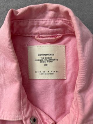 Chaqueta vaquera rosa