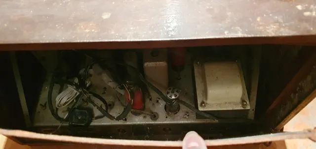 Radio Vintage Marca Marconi Marrón/Negra