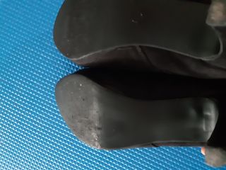 Botines negros Inside tacón hebilla cremallera