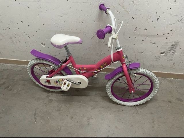 Bicicleta infantil rosa y morada