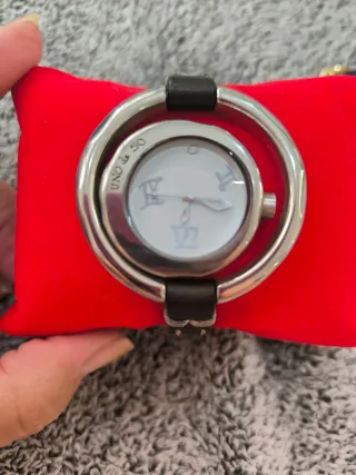 Reloj Uno de 50 Mujer acero y esfera blanca