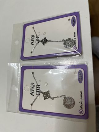 Colgante Doble Protección Nudo Bruja y Tetra activ