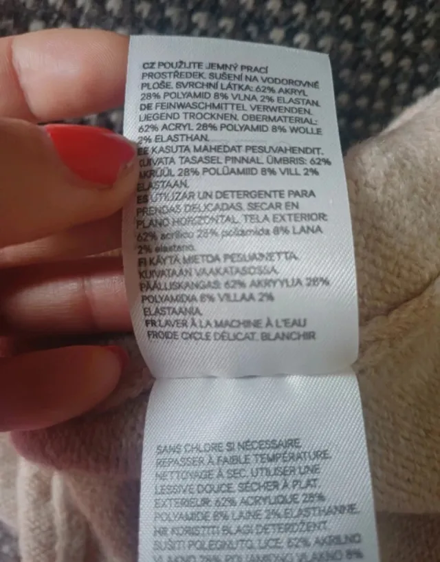 Rebeca larga H&M beige