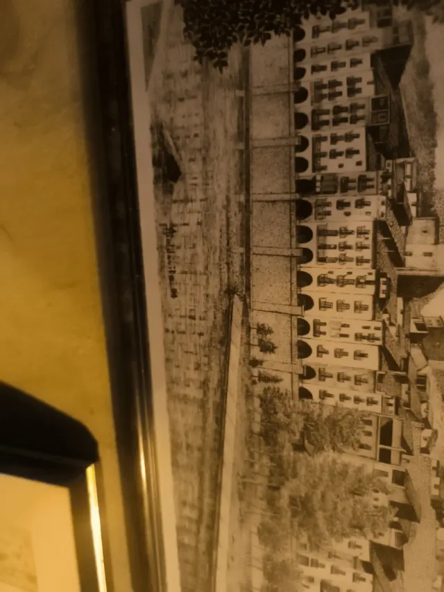 Cuadro Dibujo Edificio Antiguo