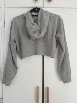 Sudadera Roxy Crop Australia Gris Talla Única