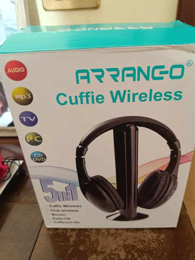 Cuffie Wireless ARRANGO Nere