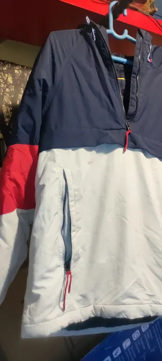 Sudadera L LFTMAN capucha azul y blanca