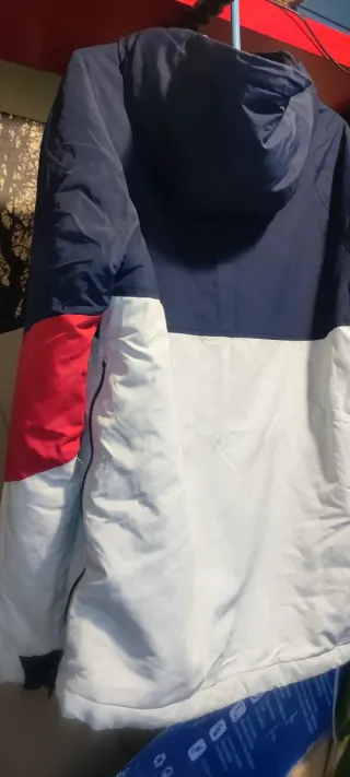 Sudadera L LFTMAN capucha azul y blanca