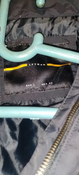 Sudadera L LFTMAN capucha azul y blanca