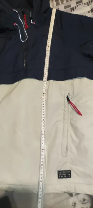 Sudadera L LFTMAN capucha azul y blanca