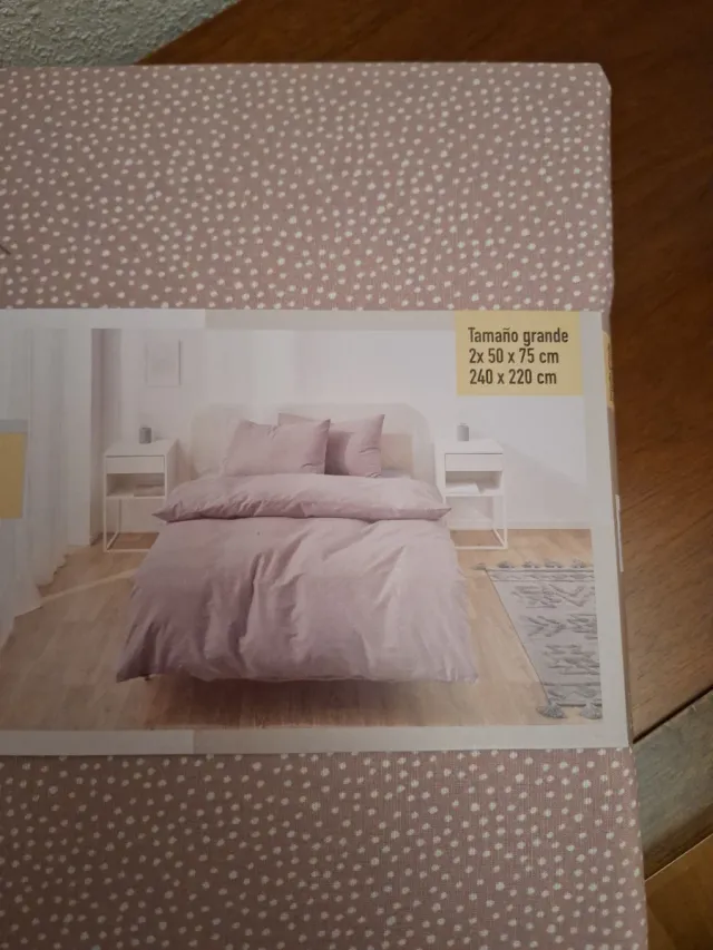 Funda nórdica reversible y 2 fundas almohada