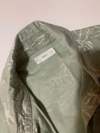 Camisa Mango Estampada Palmeras T M 164cm