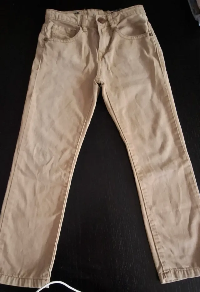 Pantalón vaquero niño beige Zara