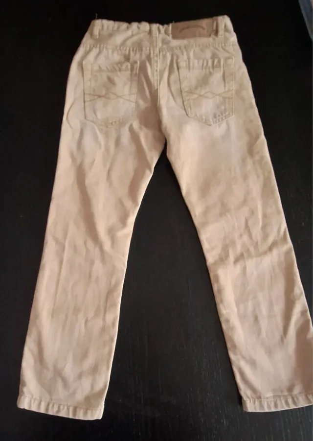 Pantalón vaquero niño beige Zara