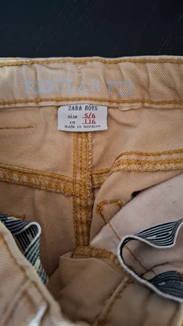 Pantalón vaquero niño beige Zara