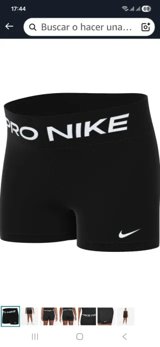 Pantalón corto deportivo Nike Pro negro