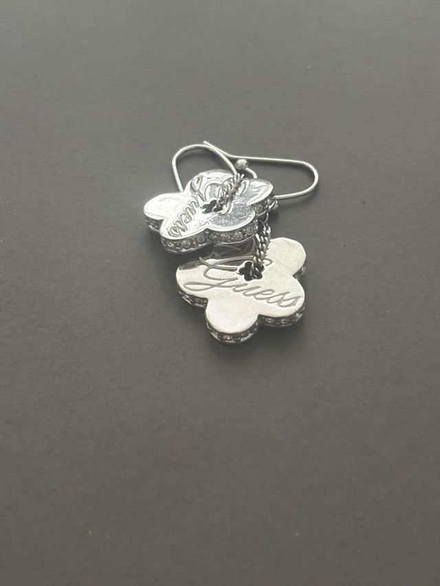 Pendientes Guess Flor Plata