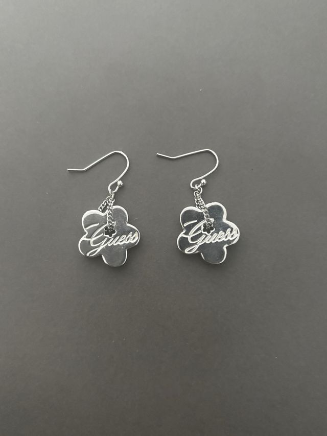 Pendientes Guess Flor Plata