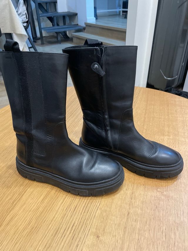 Botas Geox Cuero Negras Talla 37