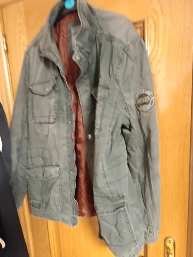 Cazadora verde militar hombre talla XL