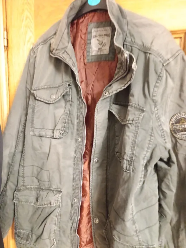 Cazadora verde militar hombre talla XL