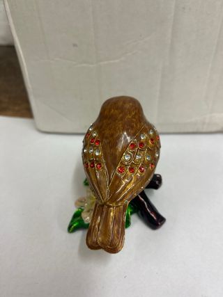 Soprammobile Uccello con Uovo Decorato